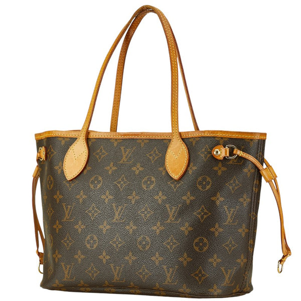 ルイ ヴィトン モノグラム ネヴァーフルPM トートバッグ ハンドバッグ M41000 ブラウン PVC レザー レディース LOUIS VUITTON 【中古】