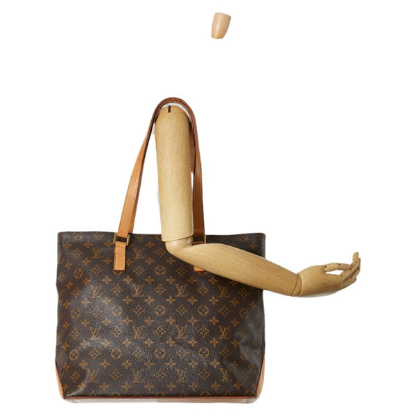 ルイ ヴィトン モノグラム カバメゾ ショルダーバッグ トートバッグ  M51151 ブラウン PVC レザー レディース LOUIS VUITTON 【中古】