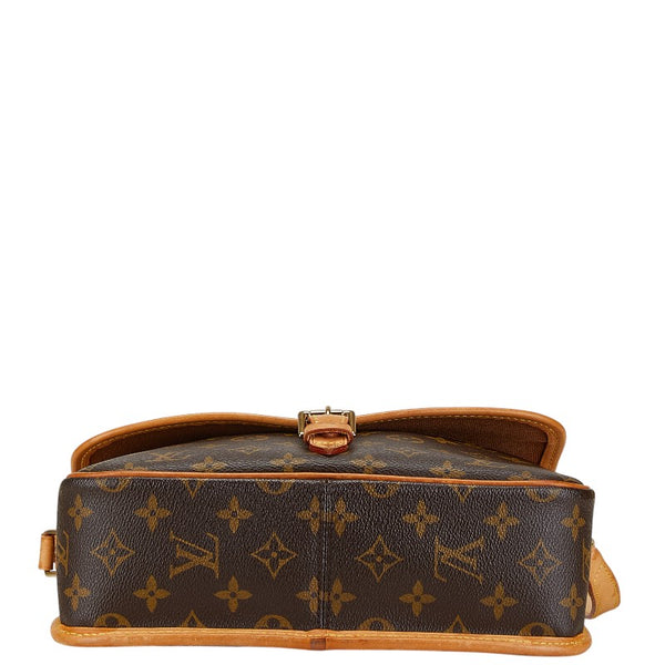 ルイ ヴィトン モノグラム ソローニュ 斜め掛け ショルダーバッグ M42250 ブラウン PVC レザー レディース LOUIS VUITTON 【中古】