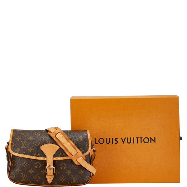 ルイ ヴィトン モノグラム ソローニュ 斜め掛け ショルダーバッグ M42250 ブラウン PVC レザー レディース LOUIS VUITTON 【中古】