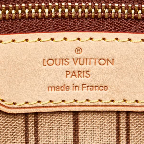 ルイ ヴィトン ダミエ ネヴァーフルMM ショルダーバッグ トートバッグ N51105 ブラウン PVC レザー レディース LOUIS VUITTON 【中古】