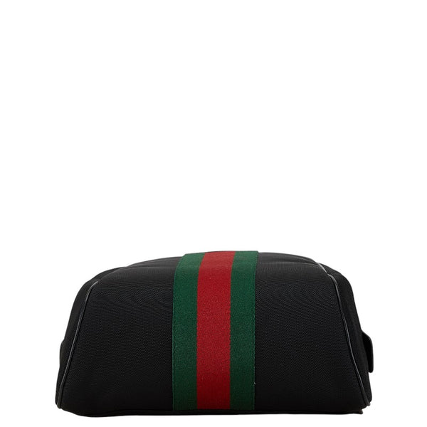 グッチ シェリーライン リュック バッグパック 630917 ブラック レザー ナイロン レディース GUCCI 【中古】