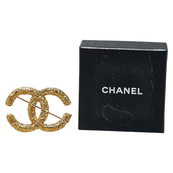 シャネル ヴィンテージ ココマーク ブローチ ゴールド メッキ レディース CHANEL 【中古】