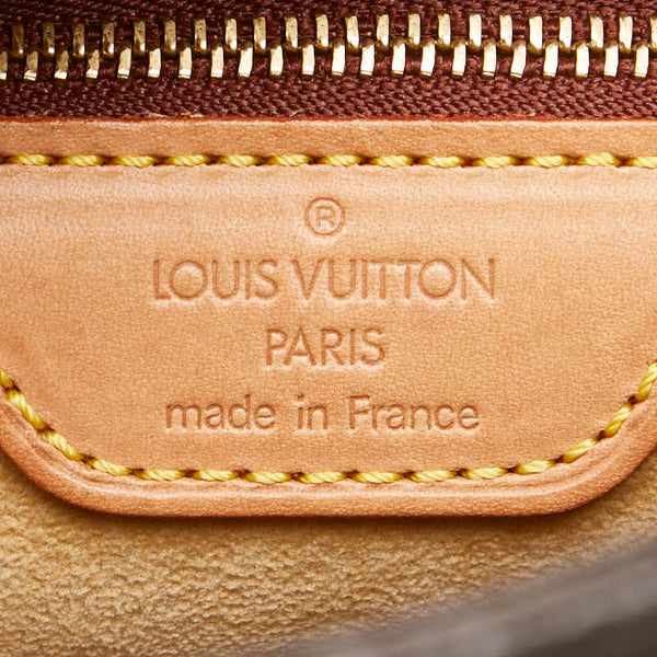 ルイ ヴィトン モノグラム ルーピングMM ショルダーバッグ ハンドバッグ M51146 ブラウン PVC レザー レディース LOUIS VUITTON 【中古】