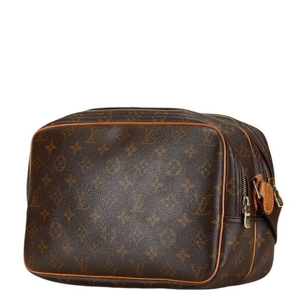 ルイ ヴィトン モノグラム  リポーターPM 斜め掛け ショルダーバッグ  M45254 ブラウン PVC レザー レディース LOUIS VUITTON 【中古】