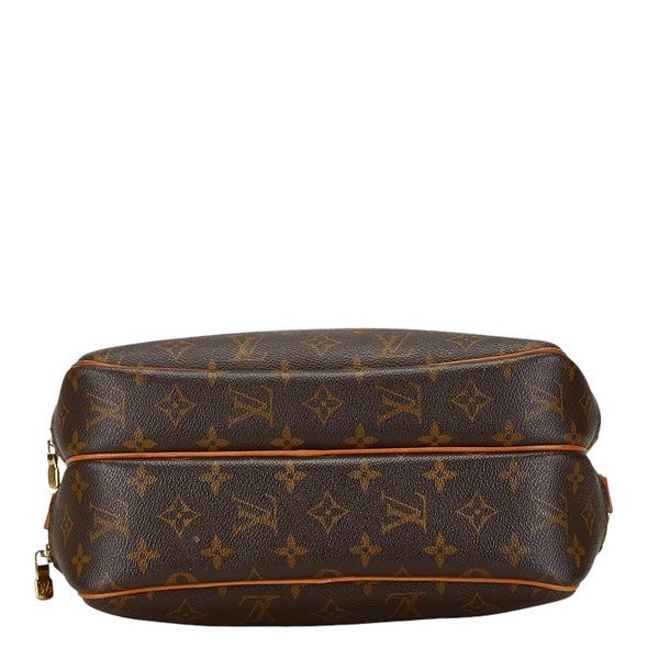 ルイ ヴィトン モノグラム  リポーターPM 斜め掛け ショルダーバッグ  M45254 ブラウン PVC レザー レディース LOUIS VUITTON 【中古】