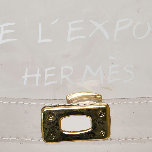 エルメス ビニールケリー ハンドバッグ トートバッグ クリア ビニール レディース HERMES 【中古】