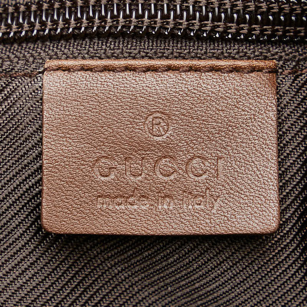 グッチ GGキャンバス トートバッグ 28892 ブラウン キャンバス レザー レディース GUCCI 【中古】