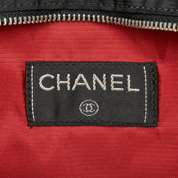 シャネル 旧トラベルライン ココマーク ウエストバッグ  ボディバッグ ブラック ナイロン レディース CHANEL 【中古】