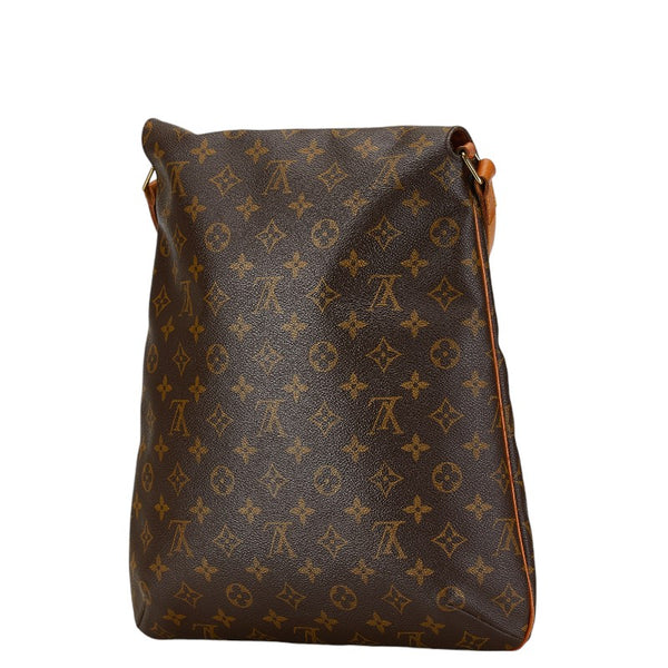 ルイ ヴィトン モノグラム ミュゼット 斜め掛け ショルダーバッグ M51256 ブラウン PVC レザー レディース LOUIS VUITTON 【中古】