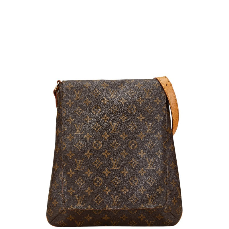 ルイ ヴィトン モノグラム ミュゼット 斜め掛け ショルダーバッグ M51256 ブラウン PVC レザー レディース LOUIS VUITTON 【中古】