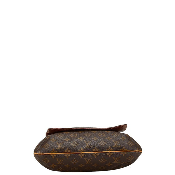 ルイ ヴィトン モノグラム ミュゼット 斜め掛け ショルダーバッグ M51256 ブラウン PVC レザー レディース LOUIS VUITTON 【中古】