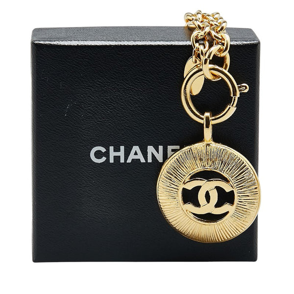 シャネル ココマーク メダリオン ネックレス ゴールド メッキ レディース CHANEL 【中古】