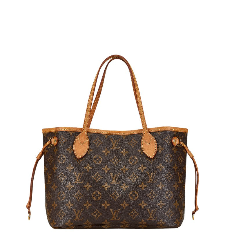 ルイ ヴィトン モノグラム ネヴァーフルPM ハンドバッグ トートバッグ M40155 ブラウン PVC レザー レディース LOUIS VUITTON 【中古】