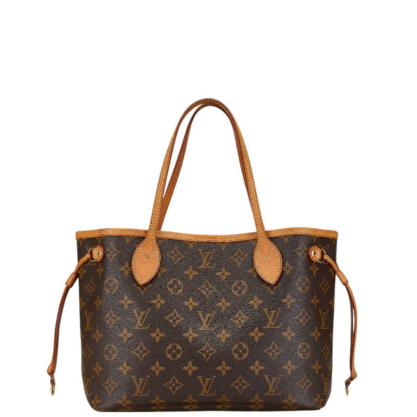 ルイ ヴィトン モノグラム ネヴァーフルPM ハンドバッグ トートバッグ M40155 ブラウン PVC レザー レディース LOUIS VUITTON 【中古】