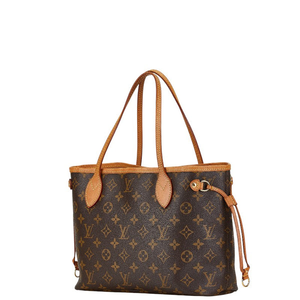 ルイ ヴィトン モノグラム ネヴァーフルPM ハンドバッグ トートバッグ M40155 ブラウン PVC レザー レディース LOUIS VUITTON 【中古】