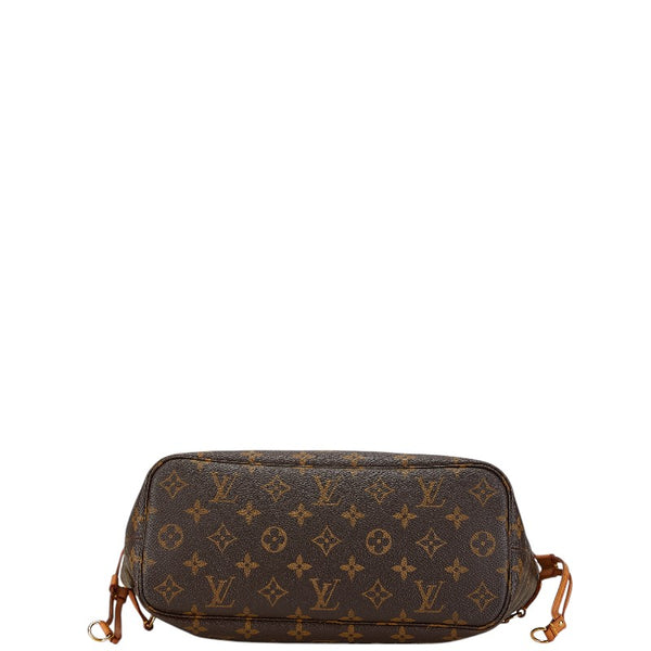 ルイ ヴィトン モノグラム ネヴァーフルPM ハンドバッグ トートバッグ M40155 ブラウン PVC レザー レディース LOUIS VUITTON 【中古】