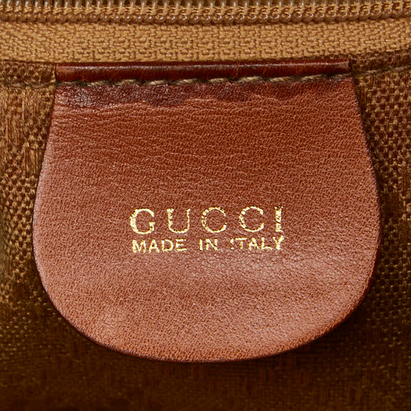 グッチ バンブー リュック バックパック 003 58 0030 ブラウン レザー レディース GUCCI 【中古】