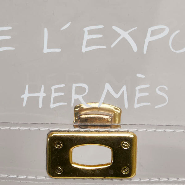 エルメス ビニールケリー 「不思議の国、エルメスへの旅」 ハンドバッグ クリア ビニール レディース HERMES 【中古】