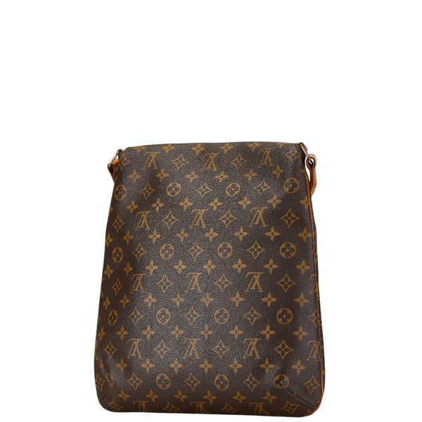 ルイ ヴィトン モノグラム ミュゼット 斜め掛け ショルダーバッグ M51256 ブラウン PVC レザー レディース LOUIS VUITTON 【中古】