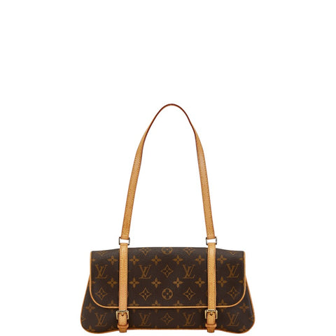 ルイ ヴィトン モノグラム マレル ハンドバッグ M51157 ブラウン PVC レザー レディース LOUIS VUITTON 【中古】