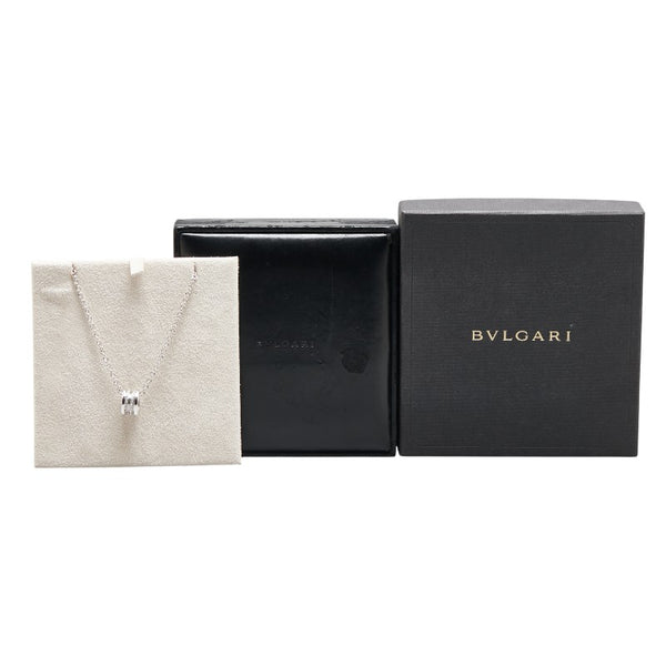 ブルガリ ビーゼロワン ネックレス シルバー K18WG ホワイトゴールド レディース BVLGARI 【中古】