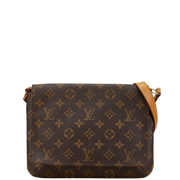 ルイ ヴィトン モノグラム ミュゼット タンゴ ショート ショルダーバッグ M51257 ブラウン PVC レザー レディース LOUIS VUITTON 【中古】