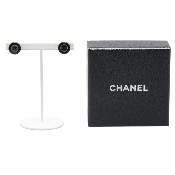 シャネル ココマーク ピアス ブラック プラスチック レディース CHANEL 【中古】