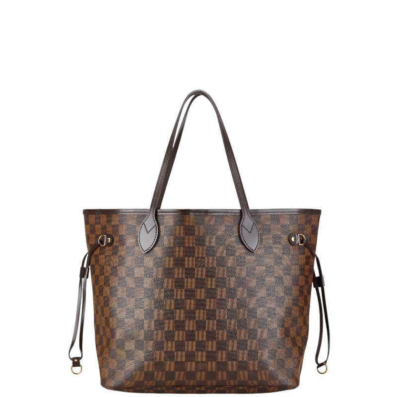 ルイ ヴィトン ダミエ ネヴァーフルMM ショルダーバッグ トートバッグ N51105 ブラウン PVC レザー レディース LOUIS VUITTON 【中古】