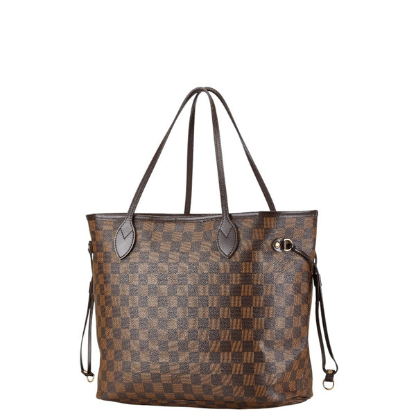 ルイ ヴィトン ダミエ ネヴァーフルMM ショルダーバッグ トートバッグ N51105 ブラウン PVC レザー レディース LOUIS VUITTON 【中古】