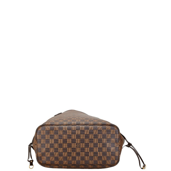 ルイ ヴィトン ダミエ ネヴァーフルMM ショルダーバッグ トートバッグ N51105 ブラウン PVC レザー レディース LOUIS VUITTON 【中古】