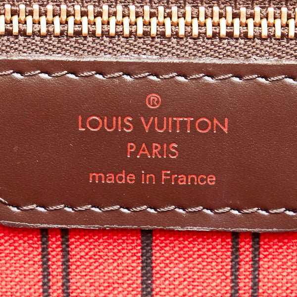 ルイ ヴィトン ダミエ ネヴァーフルMM ショルダーバッグ トートバッグ N51105 ブラウン PVC レザー レディース LOUIS VUITTON 【中古】