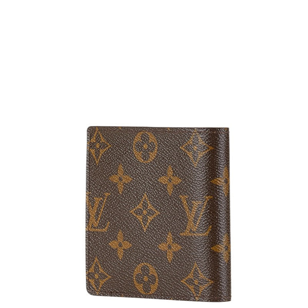 ルイ ヴィトン モノグラム ポルトフォイユ マルコ 二つ折り財布 M61675 ブラウン PVC レザー レディース LOUIS VUITTON 【中古】