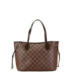 ルイ ヴィトン ダミエ ネヴァーフルPM　 トートバッグ ハンドバッグ N41359 エベヌ ブラウン PVC レザー レディース LOUIS VUITTON 【中古】