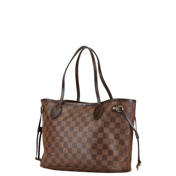 ルイ ヴィトン ダミエ ネヴァーフルPM　 トートバッグ ハンドバッグ N41359 エベヌ ブラウン PVC レザー レディース LOUIS VUITTON 【中古】