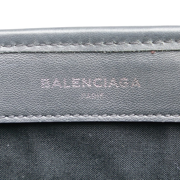 バレンシアガ ネイビーカバスS ハンドバッグ トートバッグ 339933 グレー レザー キャンバス レディース BALENCIAGA 【中古】