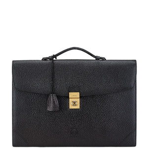 ロエベ アナグラム ブリーフケース ブラック レザー レディース LOEWE 【中古】