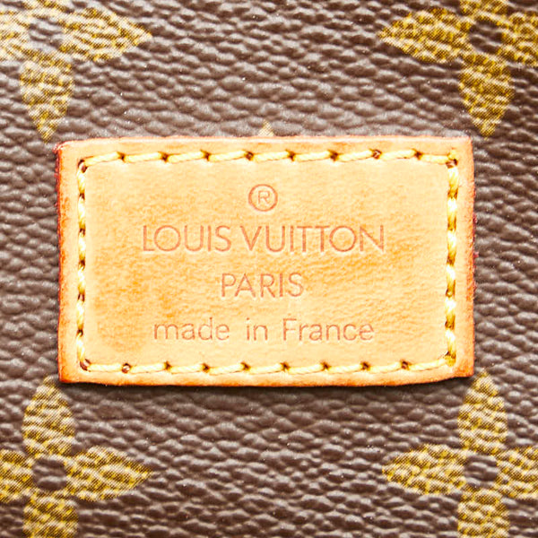 ルイ ヴィトン モノグラム ソミュール35 斜め掛け ショルダーバッグ M42254 ブラウン PVC レザー レディース LOUIS VUITTON 【中古】