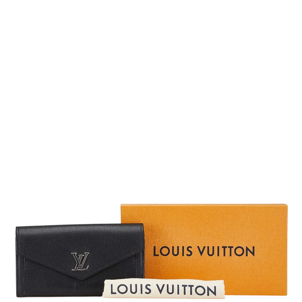 ルイ ヴィトン ポルトフォイユ マイロックミー 長財布 M62530 ブラック レザー レディース LOUIS VUITTON 【中古】