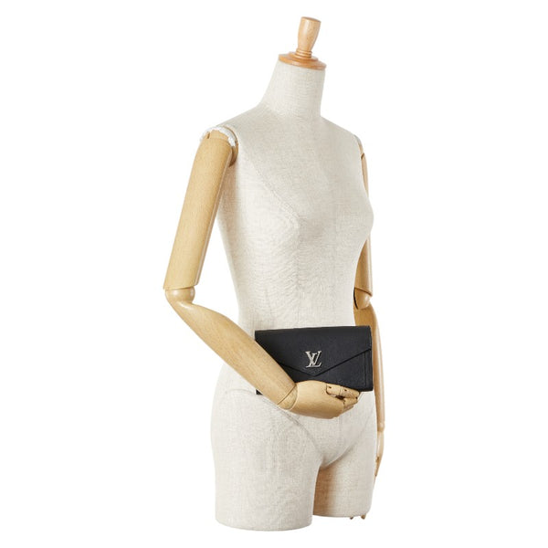ルイ ヴィトン ポルトフォイユ マイロックミー 長財布 M62530 ブラック レザー レディース LOUIS VUITTON 【中古】