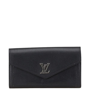 ルイ ヴィトン ポルトフォイユ マイロックミー 長財布 M62530 ブラック レザー レディース LOUIS VUITTON 【中古】