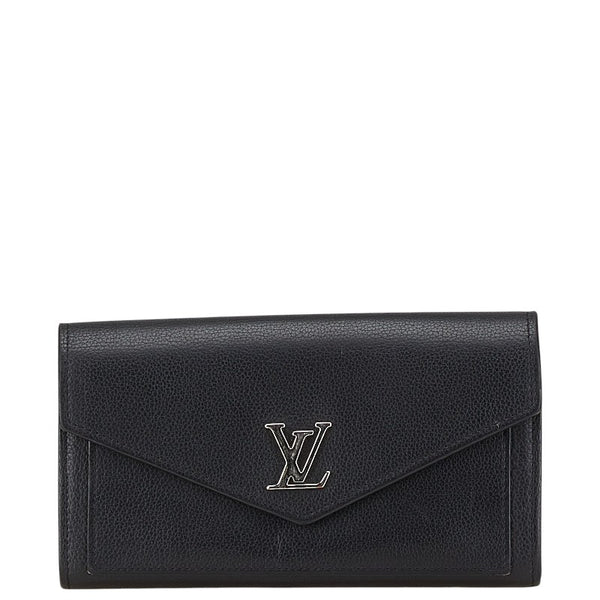 ルイ ヴィトン ポルトフォイユ マイロックミー 長財布 M62530 ブラック レザー レディース LOUIS VUITTON 【中古】