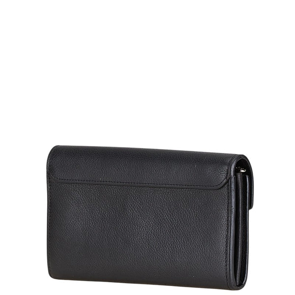 ルイ ヴィトン ポルトフォイユ マイロックミー 長財布 M62530 ブラック レザー レディース LOUIS VUITTON 【中古】