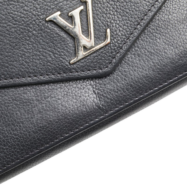 ルイ ヴィトン ポルトフォイユ マイロックミー 長財布 M62530 ブラック レザー レディース LOUIS VUITTON 【中古】