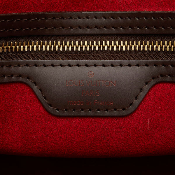 ルイ ヴィトン ダミエ ハムステッド PM トートバッグ  N51205 ブラウン PVC レザー レディース LOUIS VUITTON 【中古】