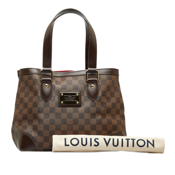 ルイ ヴィトン ダミエ ハムステッド PM トートバッグ  N51205 ブラウン PVC レザー レディース LOUIS VUITTON 【中古】