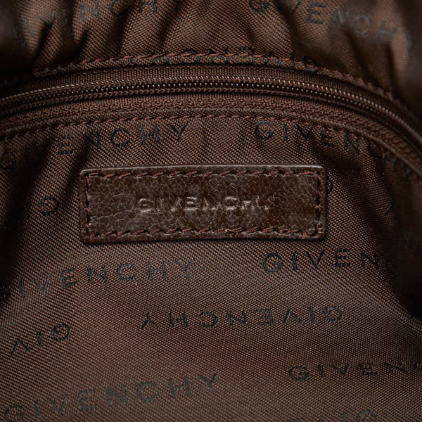 ジバンシー 斜め掛け ショルダーバッグ ブラウン ナイロン レザー レディース Givenchy 【中古】