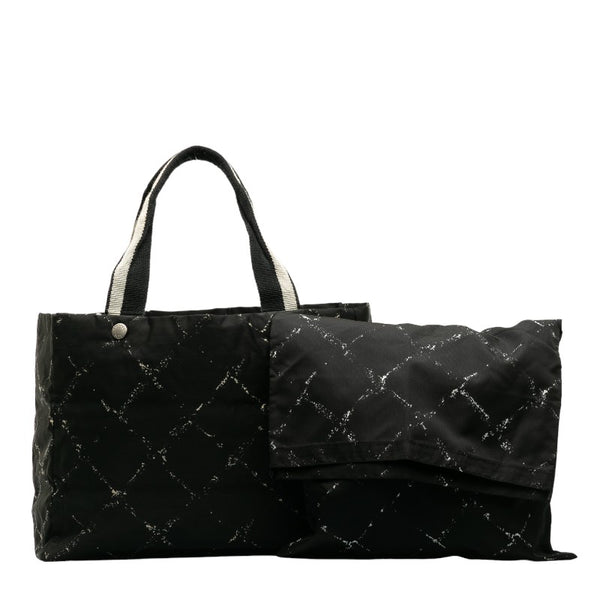 シャネル 旧トラベルライン トート トートバッグ ショルダーバッグ ブラック ナイロン レディース CHANEL 【中古】