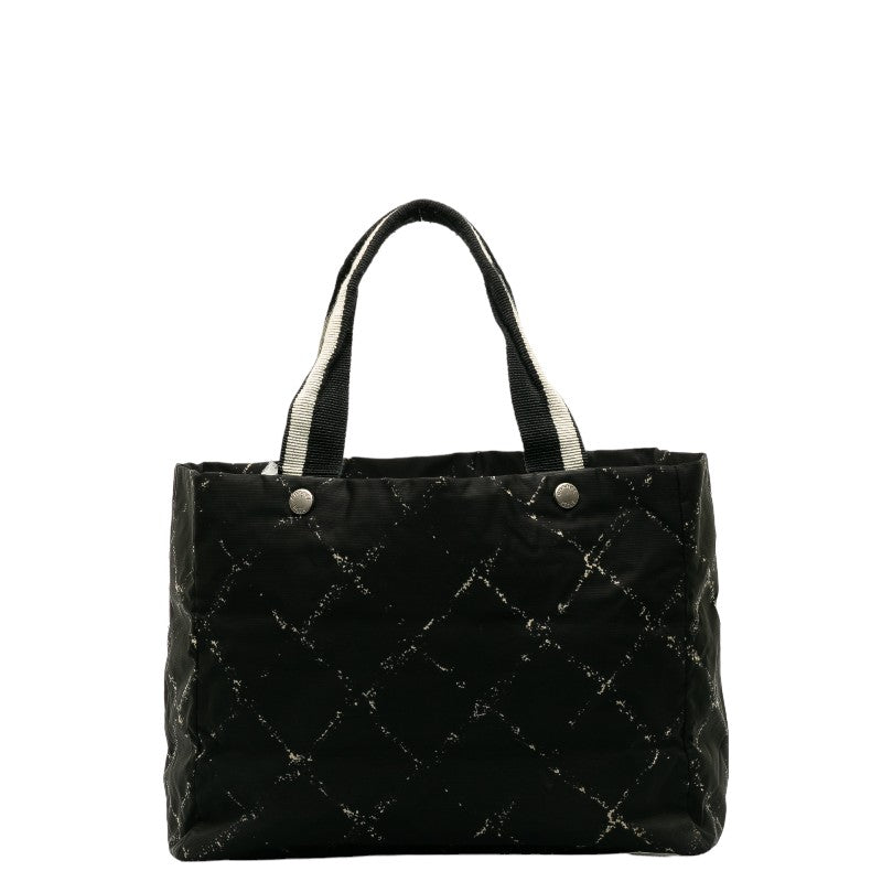 シャネル 旧トラベルライン トート トートバッグ ショルダーバッグ ブラック ナイロン レディース CHANEL 【中古】