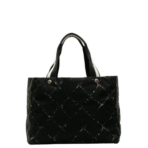 シャネル 旧トラベルライン トート トートバッグ ショルダーバッグ ブラック ナイロン レディース CHANEL 【中古】